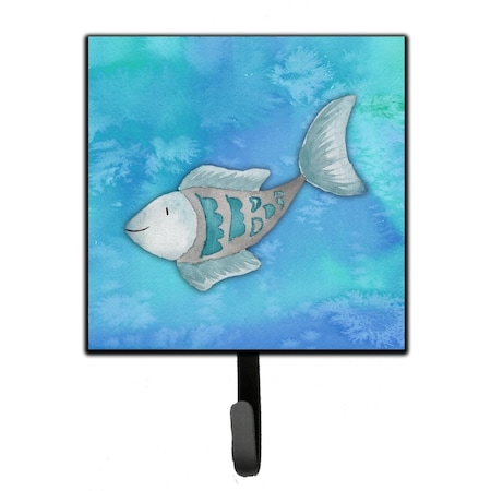 Carolines Treasures Blue Fish Watercolor Leash or Key Holder BB7386SH4